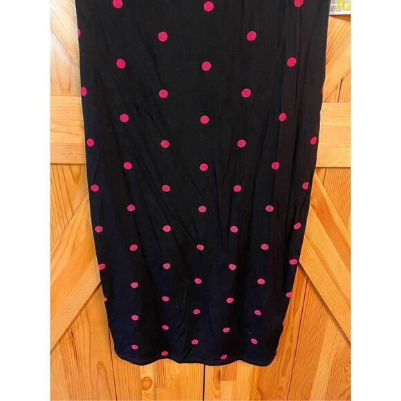 LuLaRoe Julia Dress Womens Black Red Polka Dot Midi Shirt Dress Size XXS nwt (33 - Picture 2 of 6